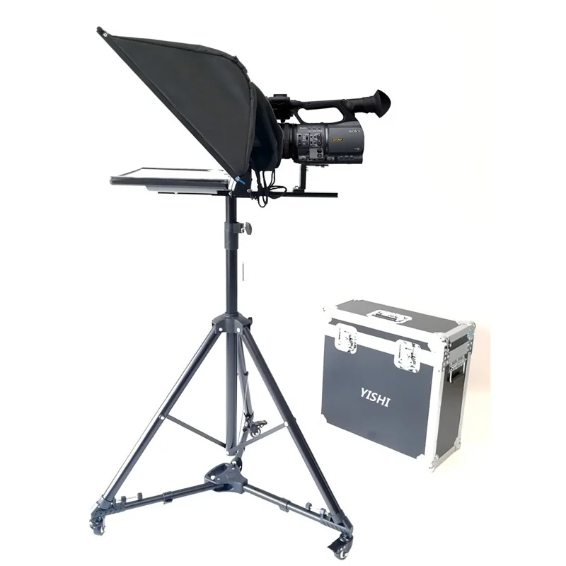 YISHI 22 дюйма компьютерный телеprompter для интервью конференции речевой Prompter Reader DSLR