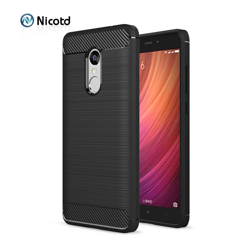 Модный противоударный мягкий силиконовый чехол Nicotd для Xiaomi Redmi Note 4x 4 задняя