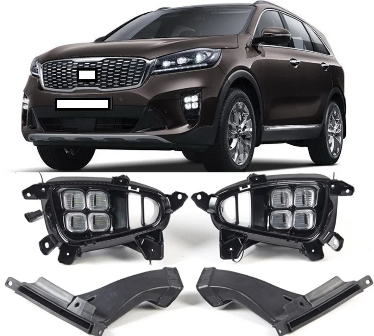 CAPQX переднего бампера светодиодный туман светильник для KIA Sorento 2018 2019