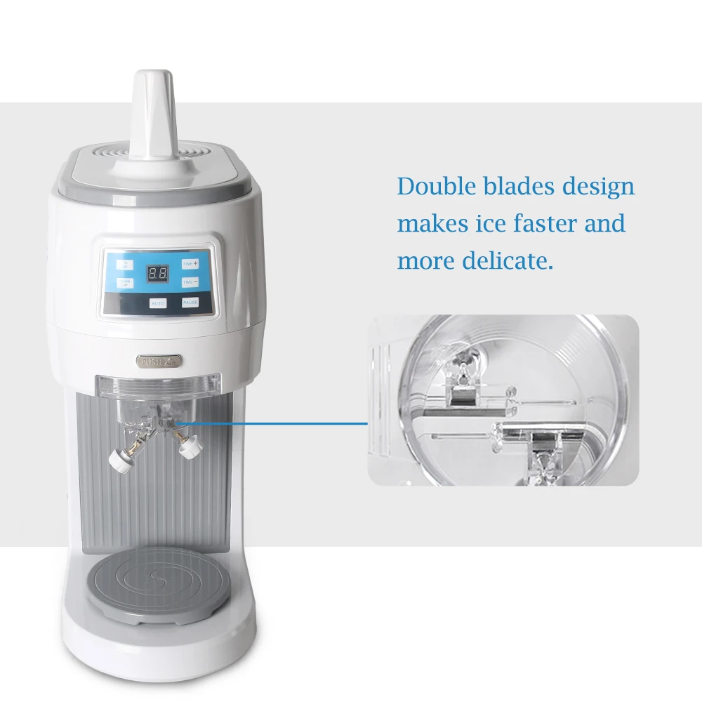 ITOP Commercial Snow Cone Machine Snowflakes Ice Shaving Crusher Electric Smoothies Snowflake Maker 70kgs/h 110V 220V | Бытовая техника