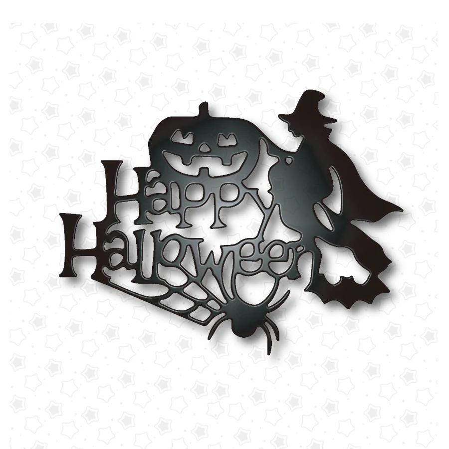 

Halloween Witch Pumpkin Spider Metal Cutting Mould Dead Scrapbook Album Decoration DIY Craft Cutting Mould 2021