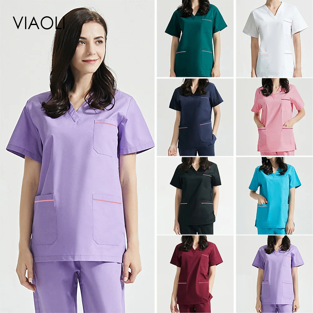 

New High Quality Surgical Uniforms Lab Coat Hospital Nurse Uniforms Beauty Salon Dentist Clinic Pharmacy Pet Veterinary Uniforms