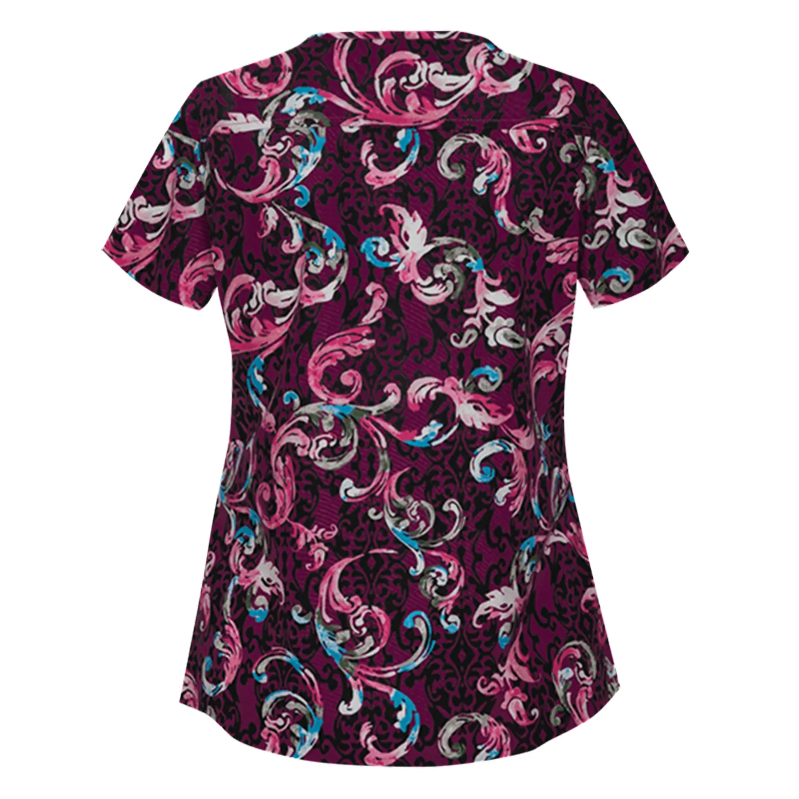 Женская футболка с коротким рукавом V-образным вырезом и принтом бабочек - купить