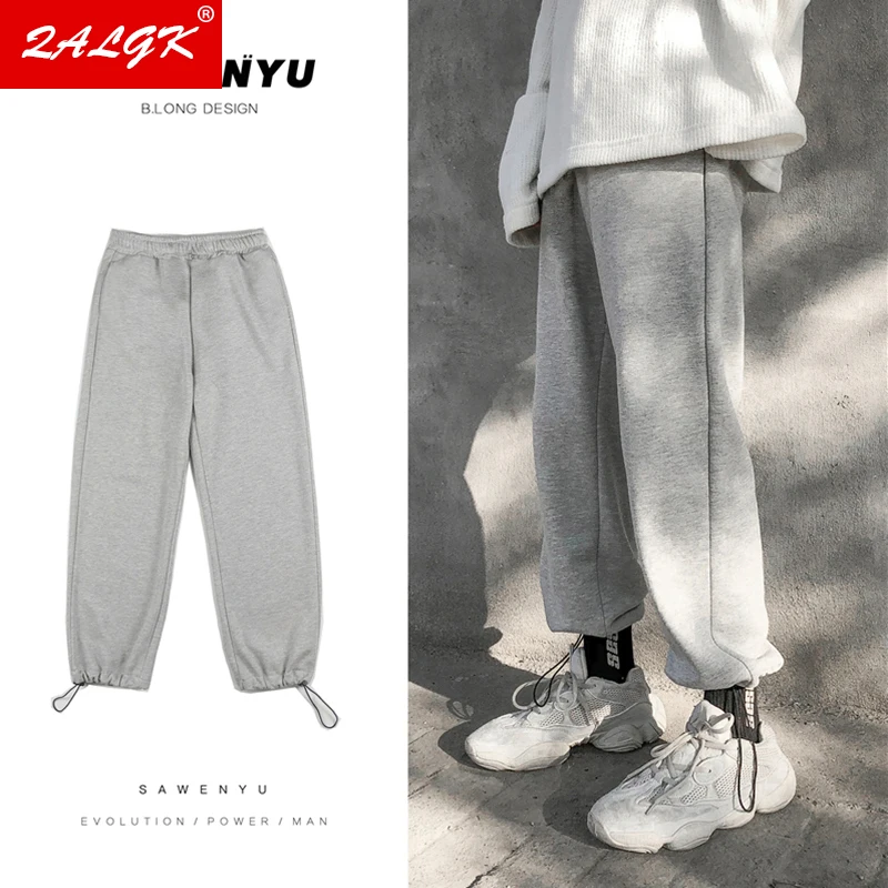 

Women Casual Pants 2021 Spring and Autumn New Sports Female Students Korean Version of Loose Autumn Straight Leg Wide-leg Female