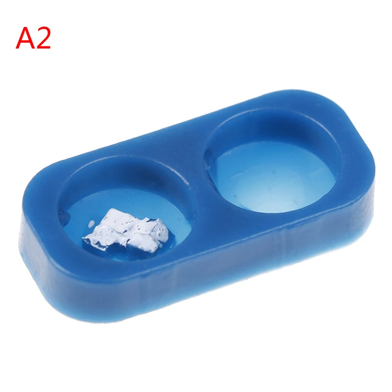 Bowl 1/12 кукольный домик миниатюрная мини-Собака Кошка корм для домашних животных с тарелкой моделирование мебель модель игрушки для куклы аксессуары украшения - Цвет: Bowl