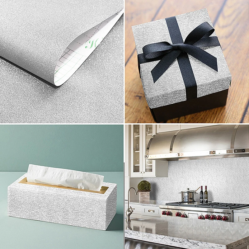 Блестящие самоклеящиеся обои в простом стиле для творчества ремесла дома