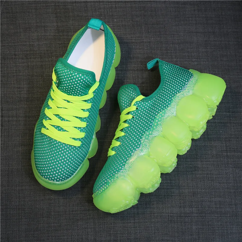 Женские кроссовки в римском стиле Times зеленые летние милые розовые повседневные