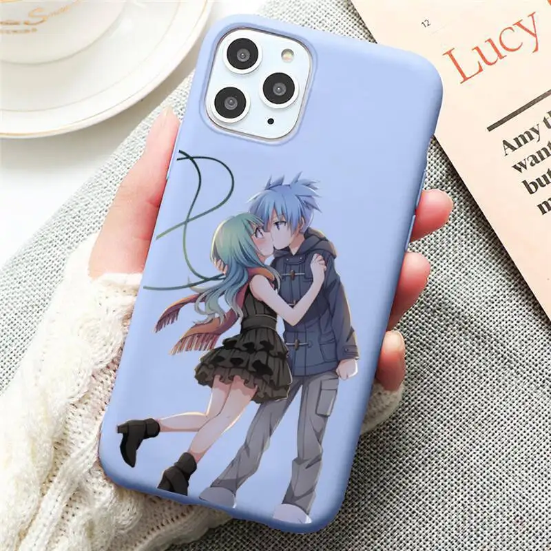 

Japan anime Assassination Classroom Phone Case Candy Color for iPhone 6 7 8 11 12 s mini pro X XS XR MAX Plus