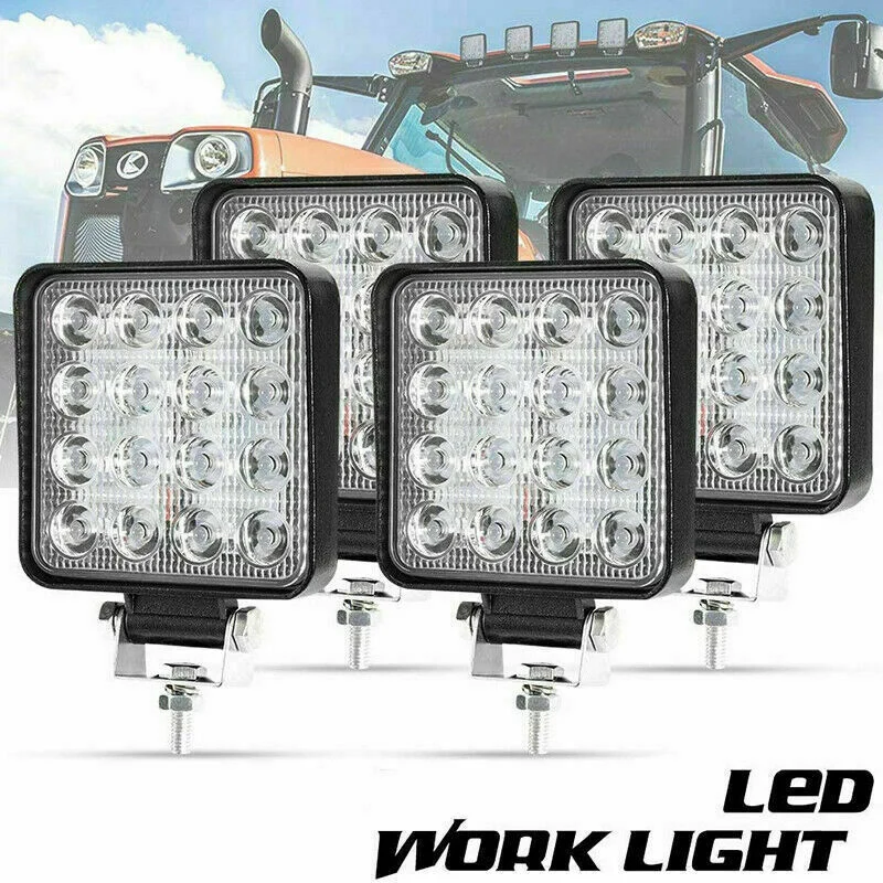 

NEW-4PCS машинка для стрижки 48 Вт 16LED рабочий светильник луч свет бар автомобиль внедорожник ATV для езды по бездорожью Противотуманные огни
