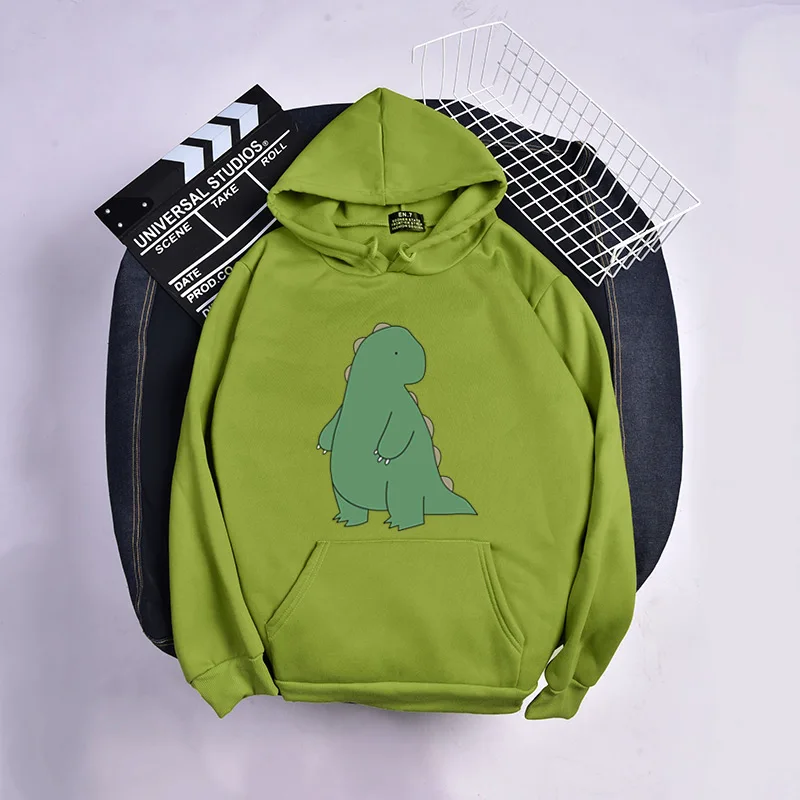 

Autumn And Winter New Harajuku Style Japan Korean Sweatshirt Kawaii Cartoon Little Monster Print Pattern Fleece women Hoodies