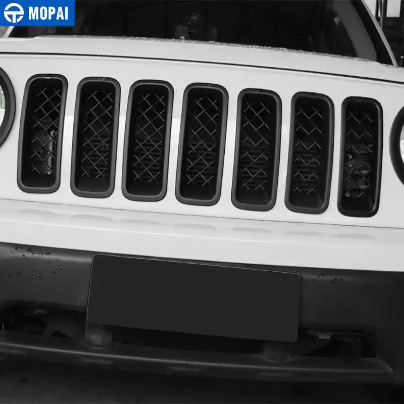 Гоночные грили MOPAI для Jeep Patriot 2011 + ABS передняя решетка радиатора автомобиля