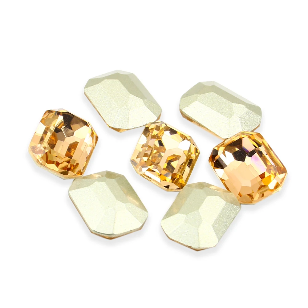 Восьмиугольные Стразы блестящие стеклянные камни и кристаллы острые бриллианты