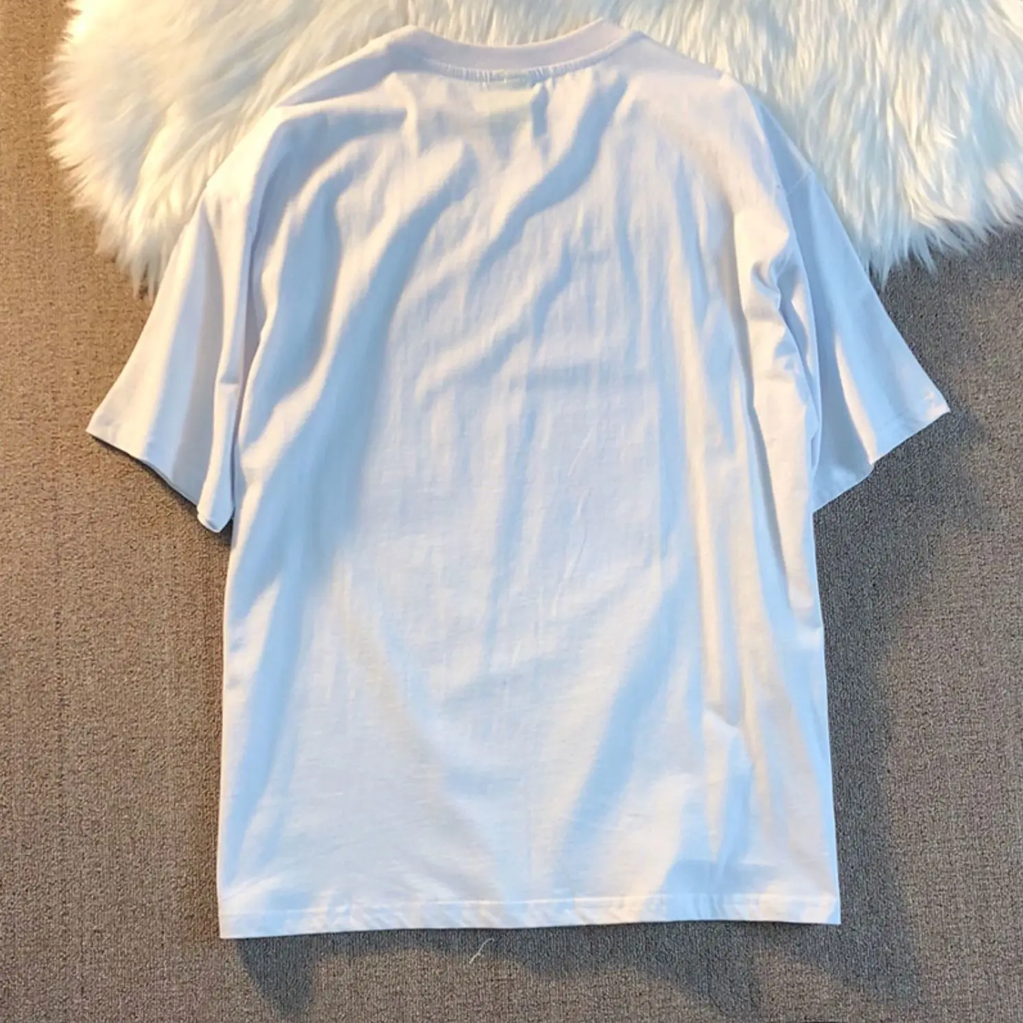 

Top Man T-shirt New Men's Short Korean Shirt Sleeve Lower Coat Fashion Anime 100% Summer Cotton Loose and Versatile Half Student