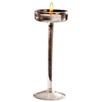 european high candlestick glass candle create holder romantic dinner decoration handicraft birthday gift