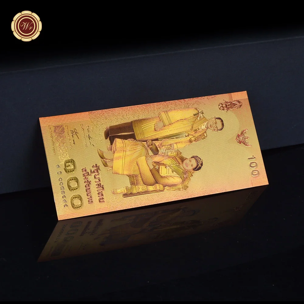 Новая золотая банкнота 2004 год Золотая Queen Sirikit 72 я годовщина фольга Банкнота 100