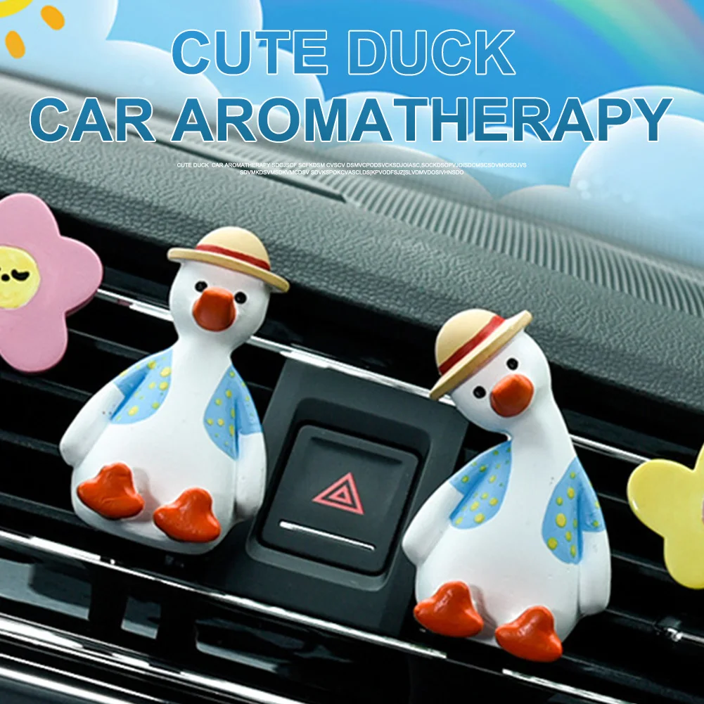 

Refueling Cute Duck Car Aromatherapy Car Air Conditioning Air Outlet Fragrance Decoration Car Interior/Home Decor Supplies Gift