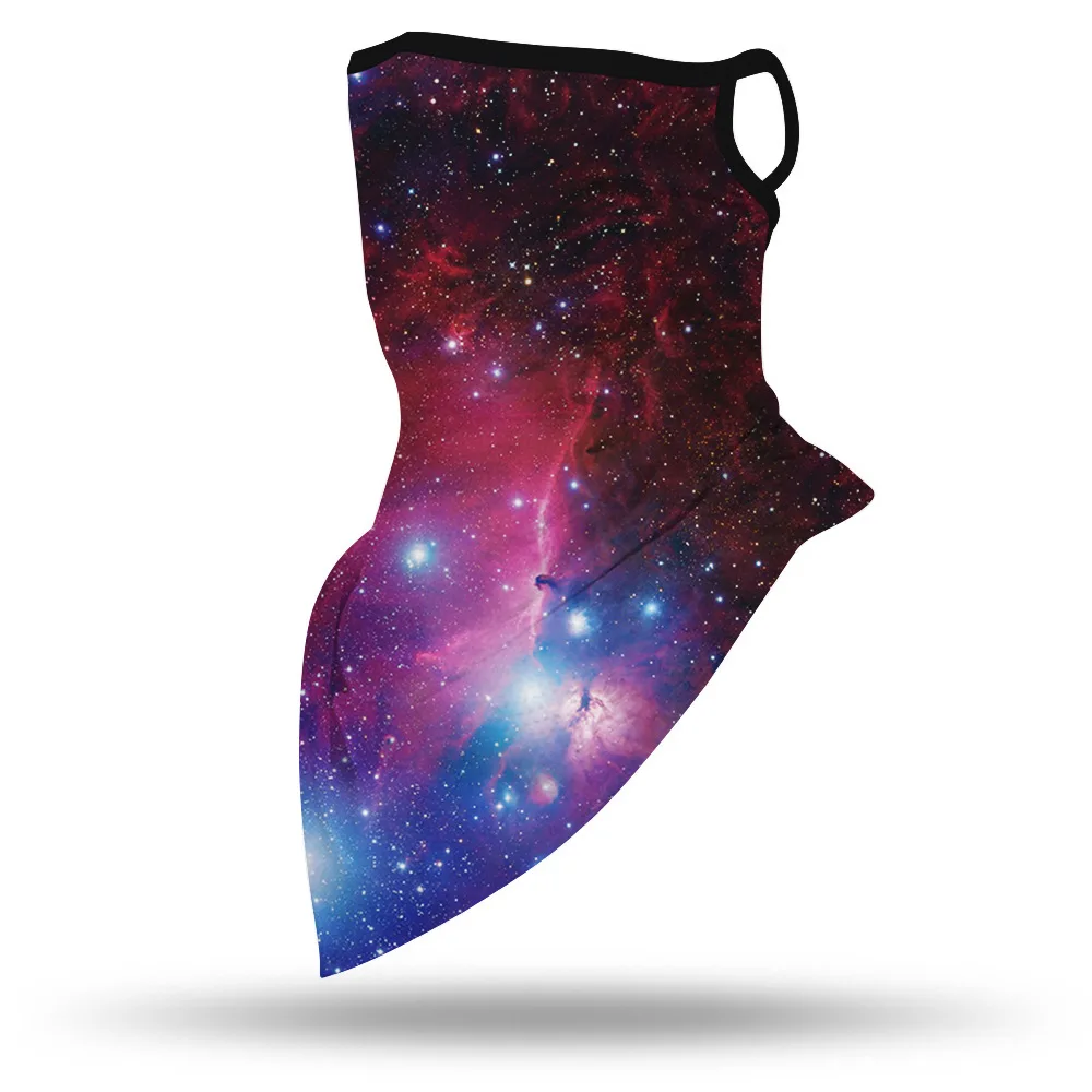 

Men Triangle Bandana Half Face Scarves Hanging Ear Mask Scarf Ice Silk Neck Gaiter UV Sun Cover Smooth Breathable Headband Women