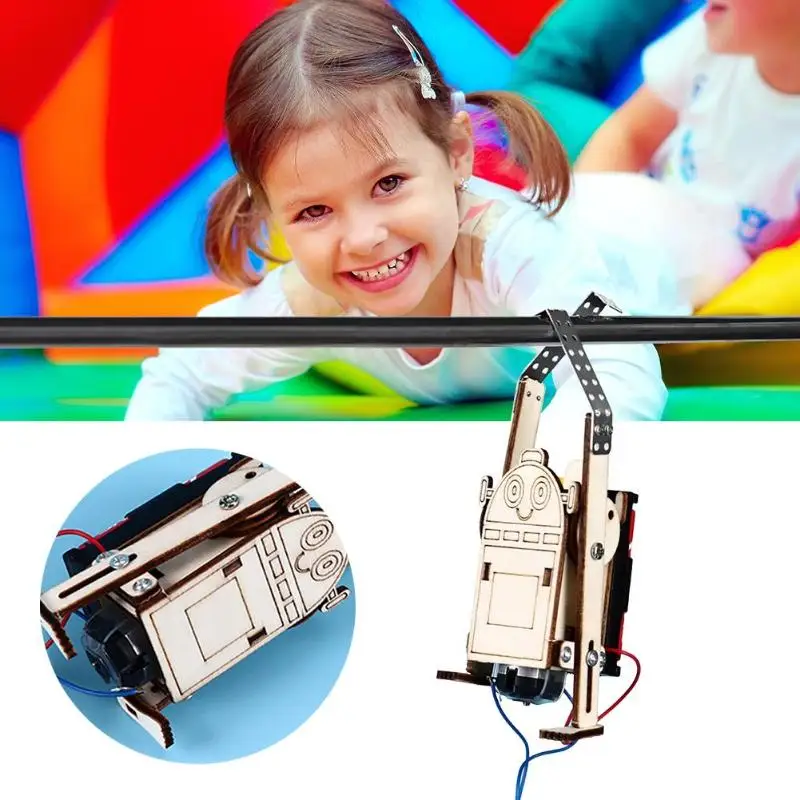 Робот веревка для скалолазания Модель Набор экспериментов Дети DIY Science Discovery