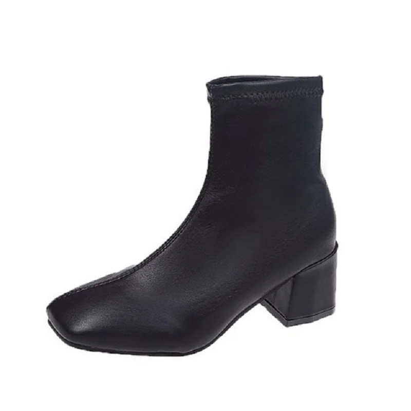 

Boots women new net red short Martin boots ins Joker 2020 thin British style shoes tide thick with autumn Chelsea boots