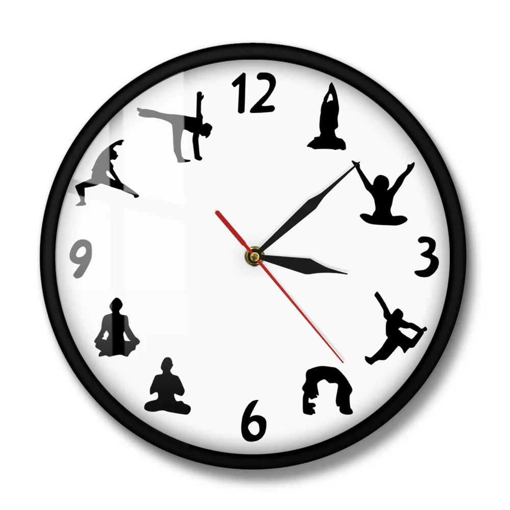 Настенные часы Om Yoga Studio Настенный декор дзен медитация Йога индуическая