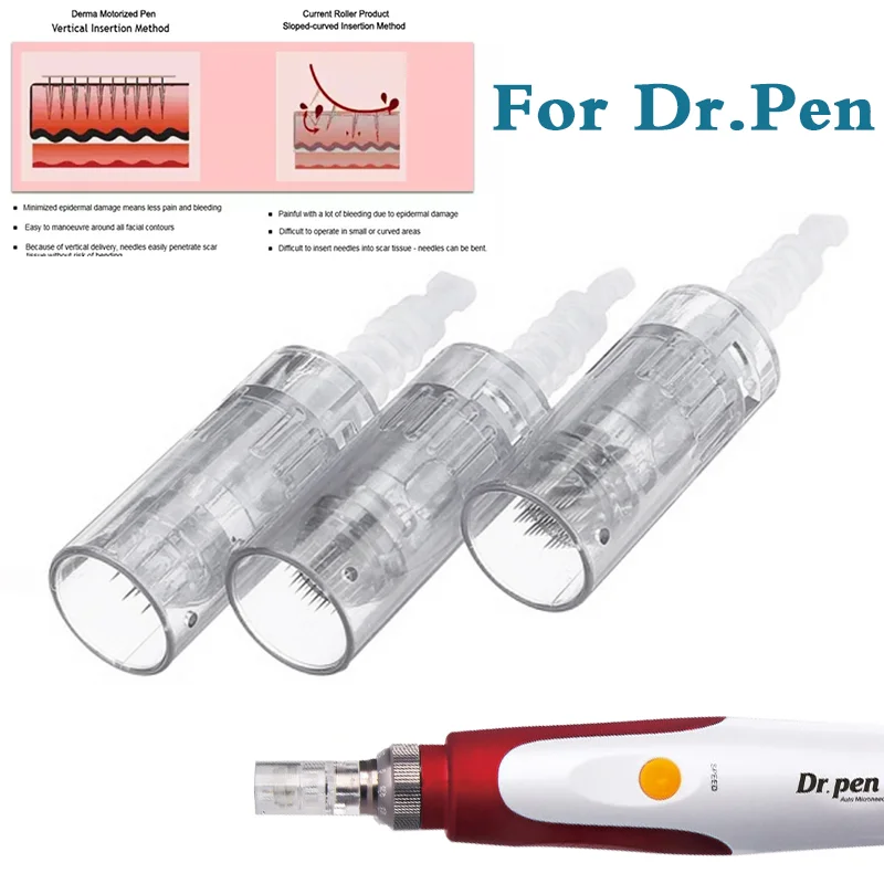 

50/100pcs Screw & Bayonet Cartridge Replacement For Dr.Pen Micro needle 9 pin / 12 pin / 36 pin /nano Microneedles Tattoo Needle