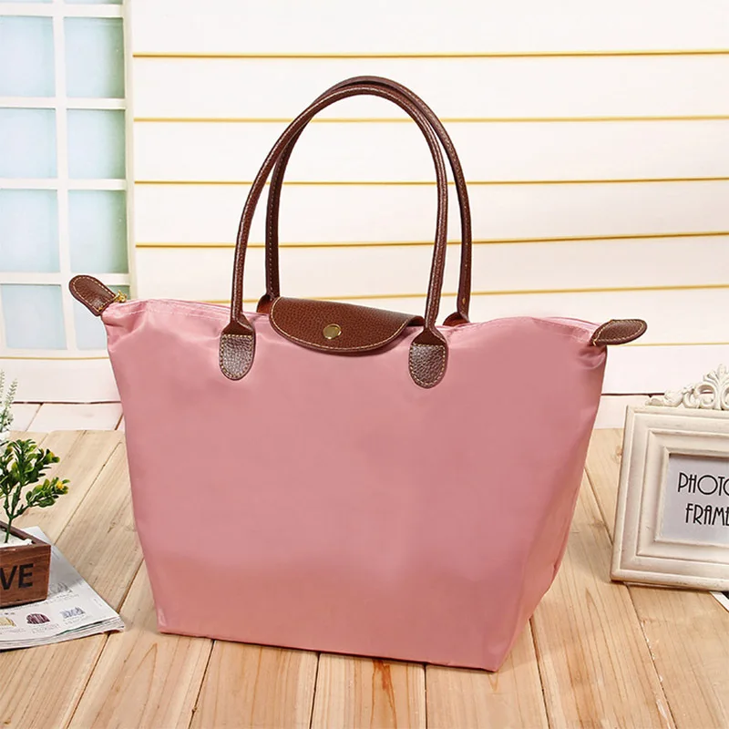

2021 Women Tote Shoulder Bag Fashion Mommy Shopper Bag Handbag Cloth Beach Folding Storage Bags For Women Female
