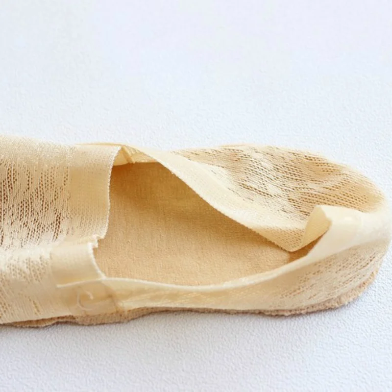 (5 пары/компл.) женские кружевные невидимые носки-лодочки с закрытым носком