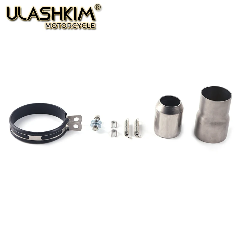 Universal GP Motorcycle Carbon Fiber Exhaust Escape Muffler Pipe Inlet 51-61mm or 61-51mm |