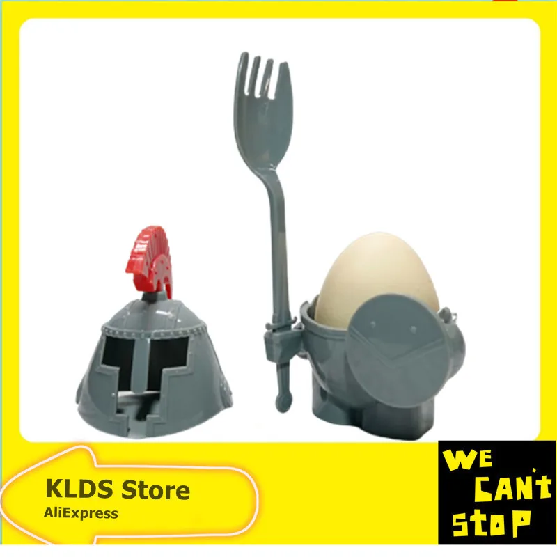 Ретро Защитная чашка для яиц с ложкой лоток милый Артур детей броня солдат