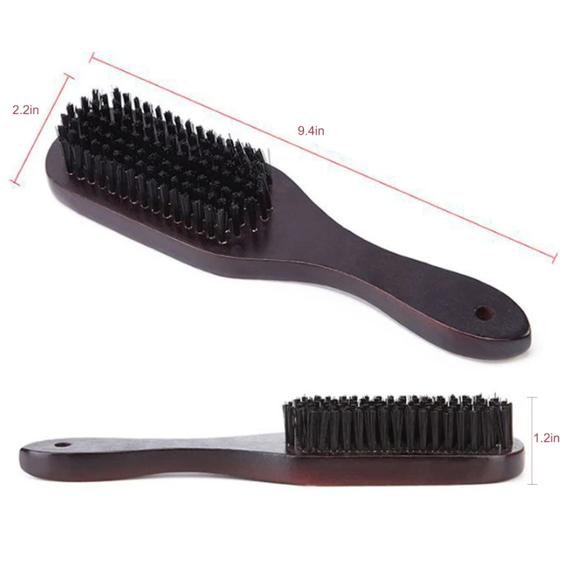 

Wood Handle Boar Bristle Cleaning Brush Hairdressing Men Beard Brush Anti Static Barber Hair Styling Comb Shaving Tools