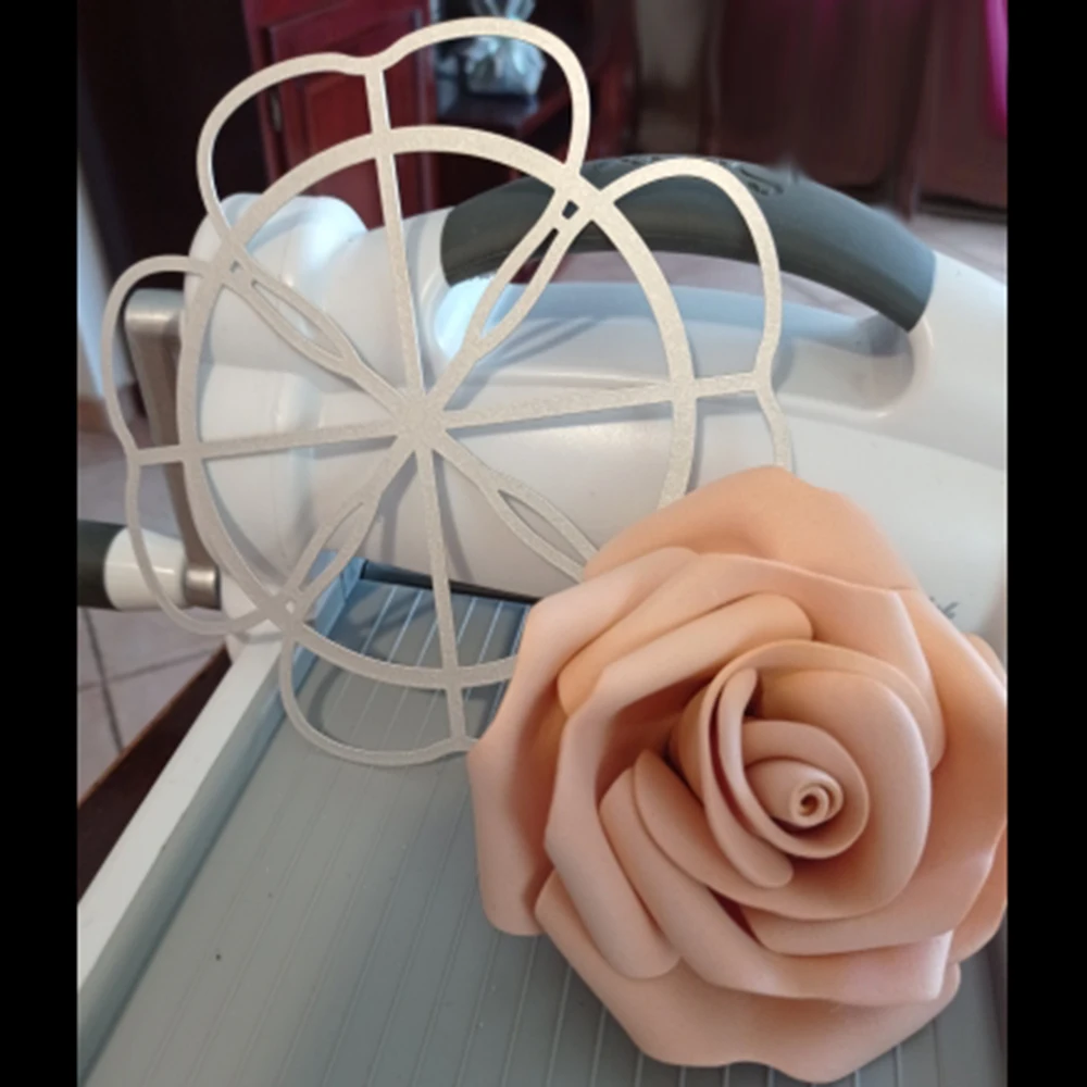 Штампованные цветы металлические розы для скрапбукинга фотоальбома |