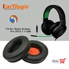 EarTlogis Запасные подушечки для Razer Кракен Pro 2015 7,1 USB гарнитура Запчасти наушник крышка Подушка 