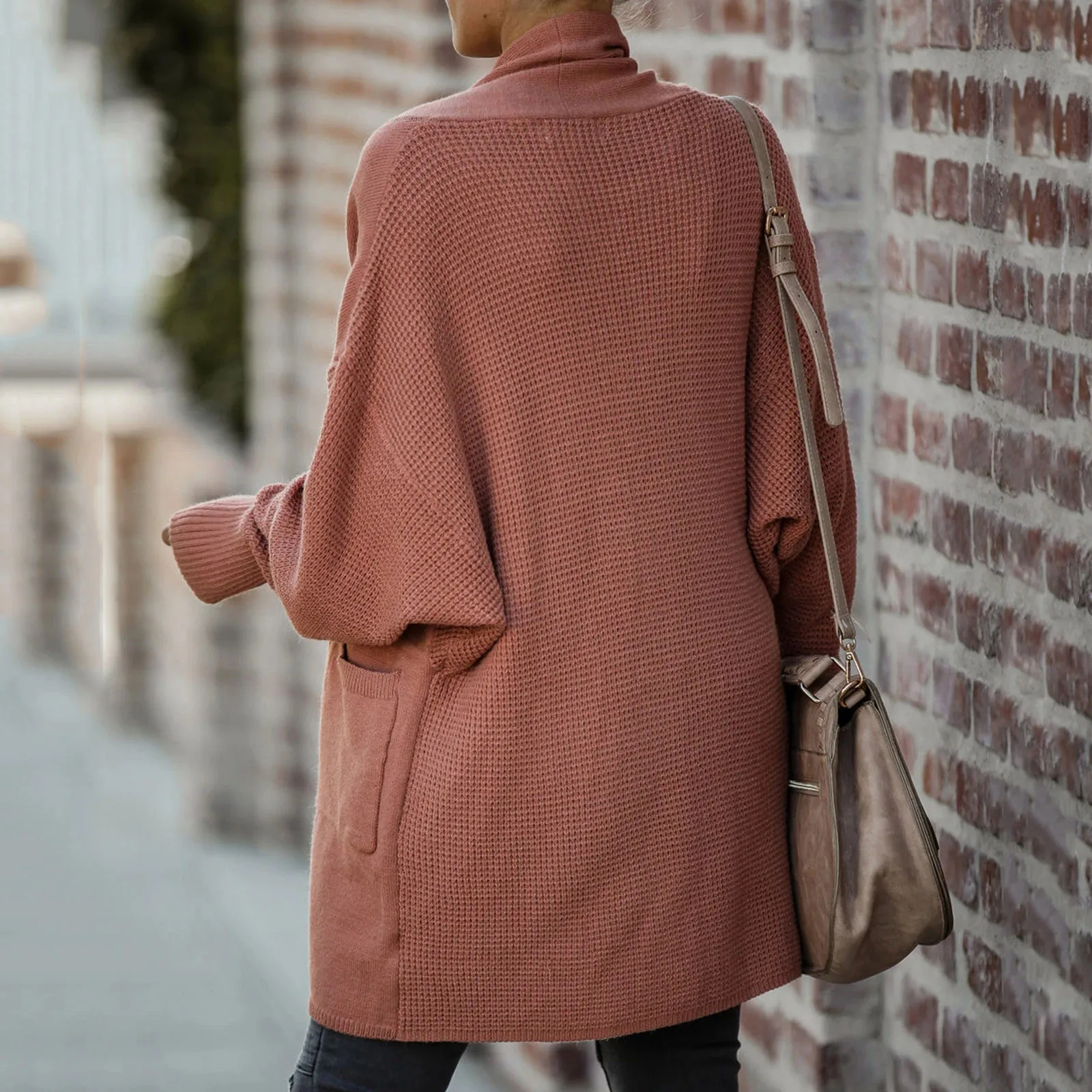 

2020 Cardigan Winter Clothes Women's Long-sleeved Cardigan Sweater Coat With Pockets Kobieta Swetry Ropa Mujer