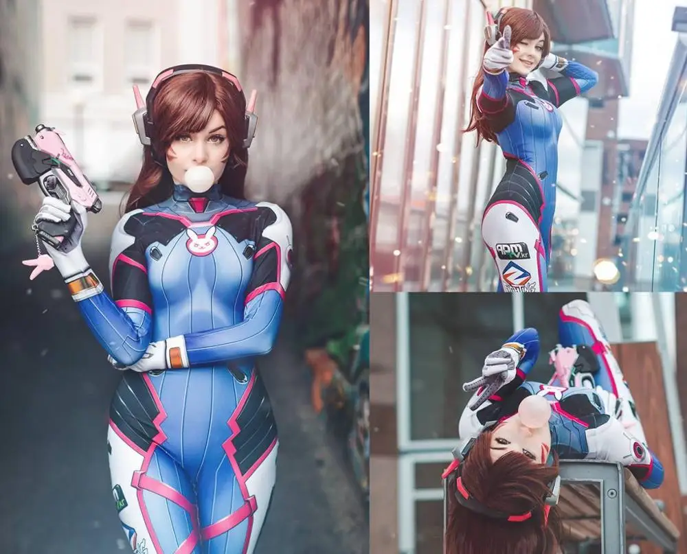 Костюмы для косплея d.va костюм супергероя Зентаи dva облегающий на Хэллоуин