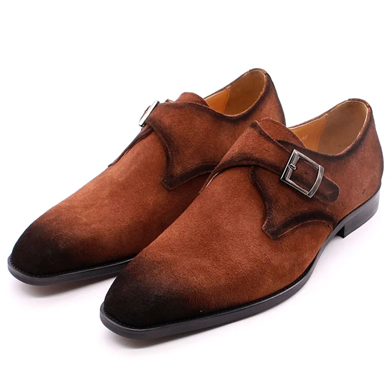 Осенне-зимняя мужская классическая обувь из замши в британском стиле Мужская
