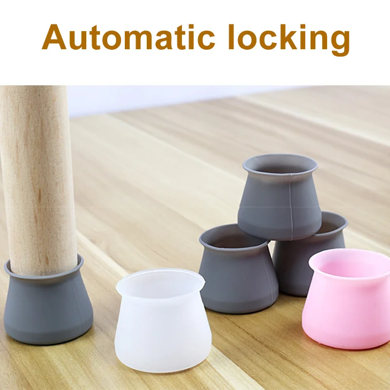 

16 Pcs Silicone Furniture Leg Protection Cover Table Feet Pad Floor Protector for Home DNJ998