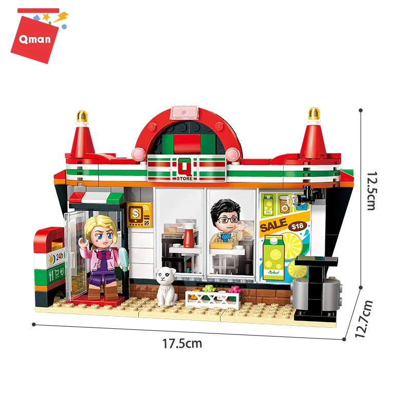 1133 уличный вид строительные блоки удобный магазин детский подарок обучающая