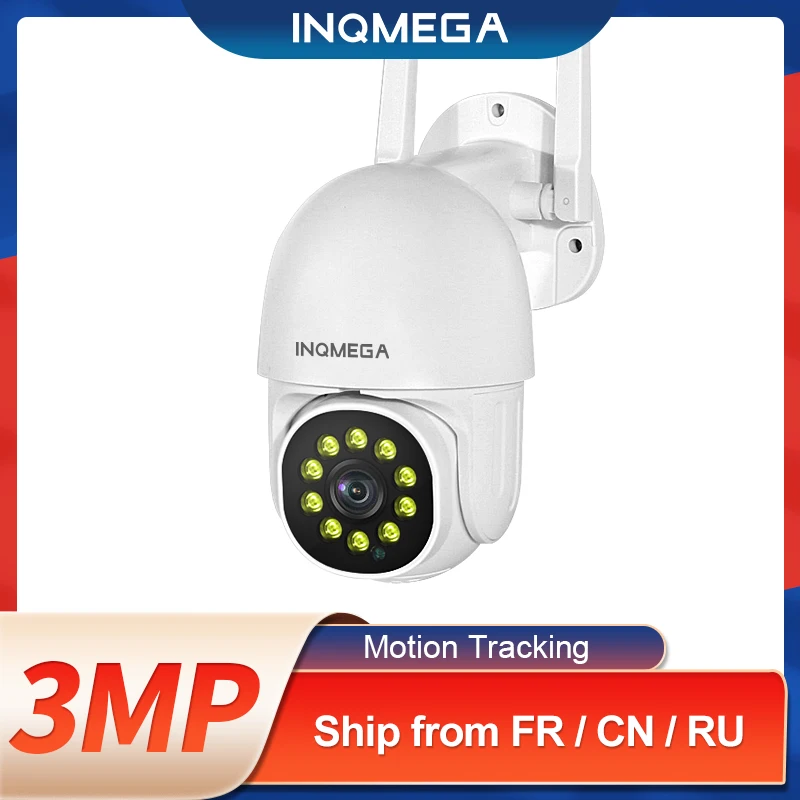INQMEGA 3MP / 2MP PTZ скоростная купольная Wifi камера мини уличная 1080P автоматического