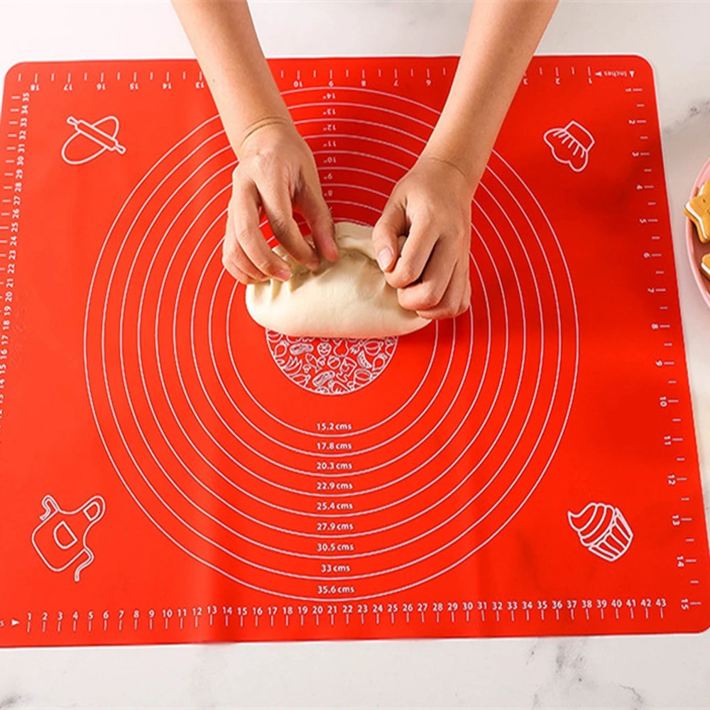 

Non-stick Silicone Pad Kneading Pad Pastry Cake Baking Accessories Pan Batter Table Paper Kitchen Tools Rolling Dough Liner Pad