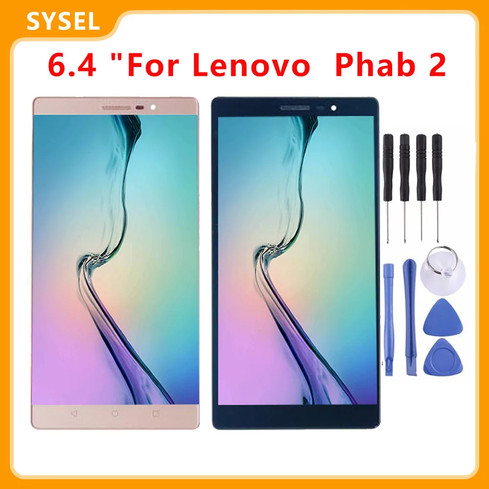 6 4 &quotдля Lenovo Phab 2 ЖК дисплей сенсорный экран цифровой преобразователь