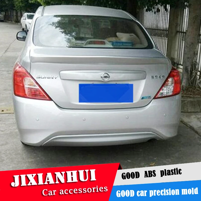 Спойлер для Versa 2011 2015 Nissan Sunny Sedan спойлер DFYK из АБС пластика цвет заднего крыла
