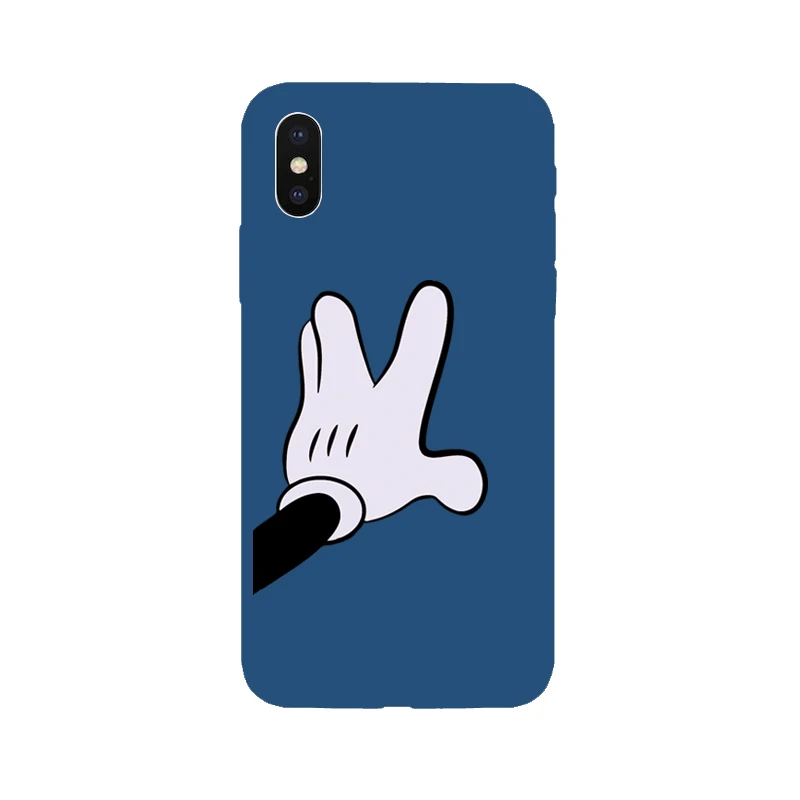 Мягкий чехол для телефона с изображением Микки и Минни Маус iPhone 7 8 Plus 6 s X Xs Max XR 5 5S SE