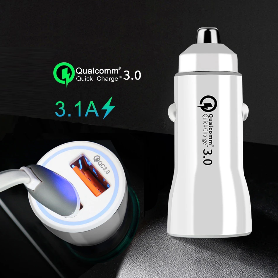 Универсальное автомобильное зарядное устройство Quick Charge 3 0 Для Huawei P30 P20 pro Lite Mate 10