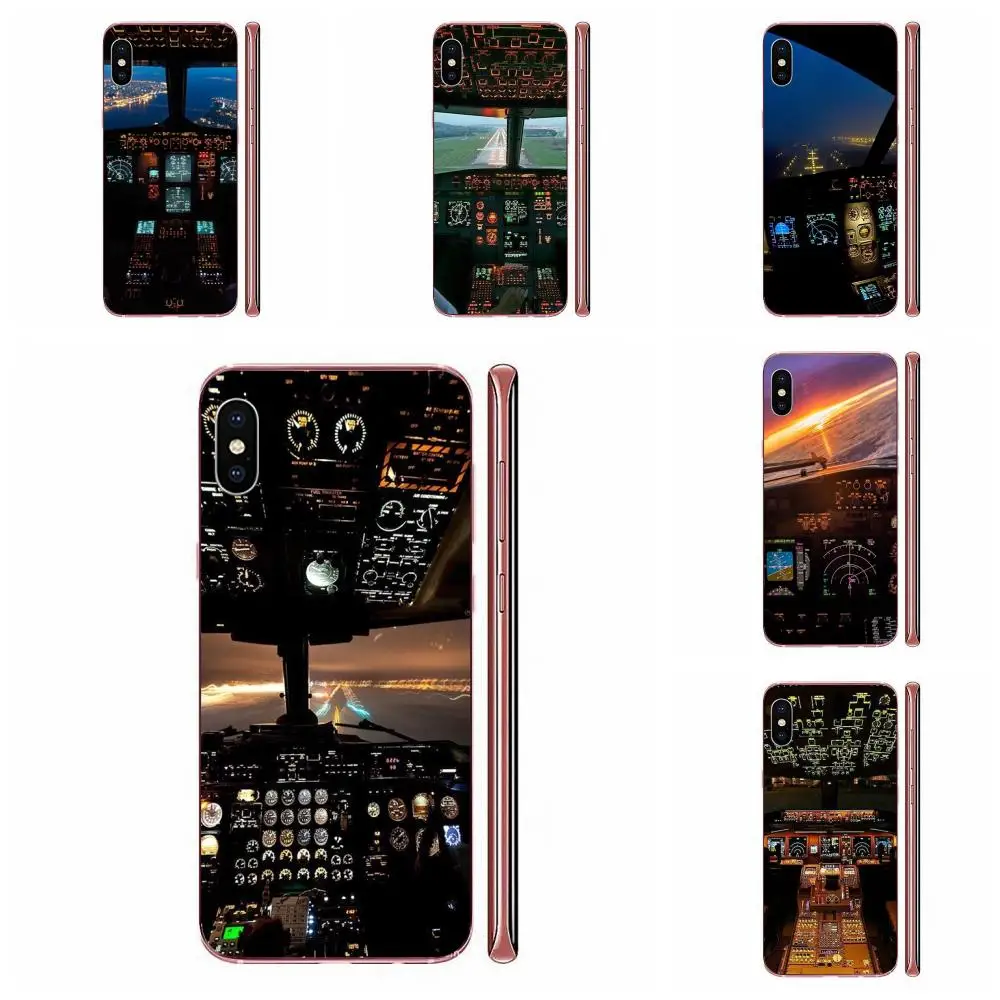 Крутой самолет Cockpit модный для Sony Xperia Z Z1 Z2 Z3 Z4 Z5 compact Mini M2 M4 M5 T3 E3 E5 XA XA1 XZ Premium |