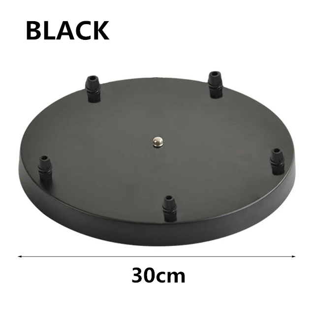 Round-Black-5 heads Подвесной светильник аксессуар 3 лампы бар круглый прямоугольник потолочное крепление пластина навес настроить для подвесных светильников подвесной светильник - Цвет корпуса: Round-Black-5 heads