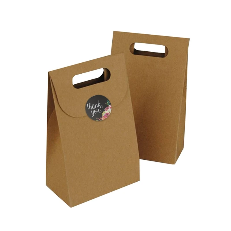 

Floral Thank You Stickers Roll 500Pcs Round Adhesive Label for Wedding DIY Craft