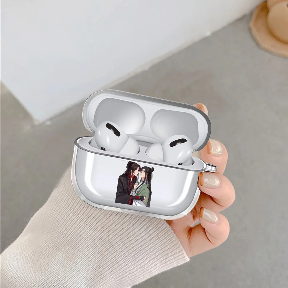 

Hot Word of Honor TV Shan He Ling Cartoon Clear Airpod Case for Apple Airpods Pro Cover Wireless bluetooth Earphone Coque Fundas