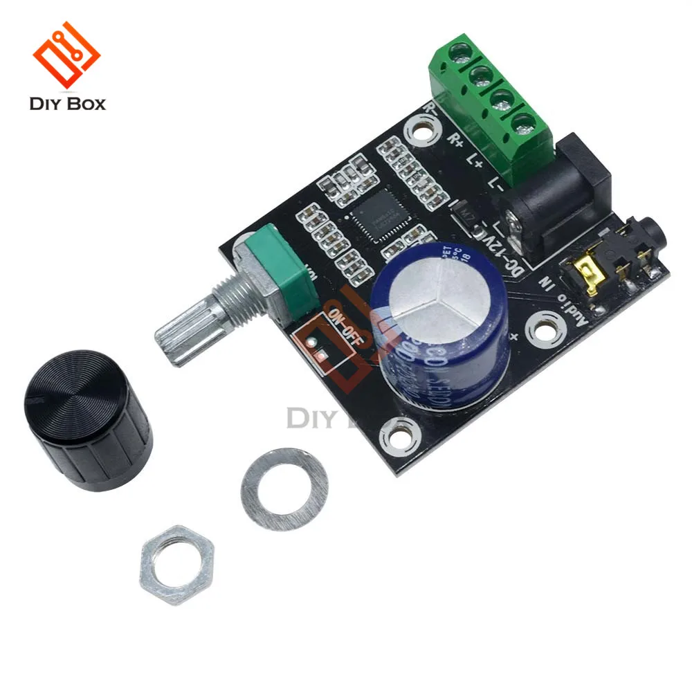 XH-M120 PAM8610 Плата усилителя DC 12V 15 Вт + 2 0 канала стерео Hi-Fi аудио усилитель с