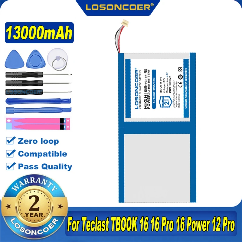 Аккумулятор для планшета Teclast TBOOK 16 Pro Power 12 T16 аккумулятор 13000 мАч 11 ID: E5A3 E5A6 E5A7 ID:E5C8 |