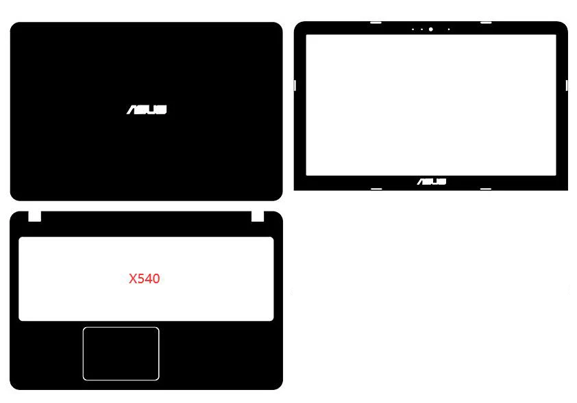 Углеродная Защитная Наклейка для ASUS X556 A556 K556 F556 R558 X512 X512F X541S X541 F541 F541S X540 X540L X505 A505